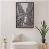 DEGHI Decorazione da parete 70x100h cm bicicletta bianco e nero