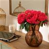 DEGHI Bouquet di peonie artificiali 31h cm magenta