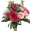 DEGHI Bouquet di fiori musti artificiali 53h cm rosa e multicolore