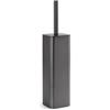 GEDY Portascopino d'appoggio in acciaio inox nero spazzolato - Jack di Gedy