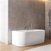 DEGHI Vasca da bagno a muro 160 x 80 cm in acrilico bianco lucido - Jalisco