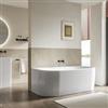 DEGHI Vasca da bagno a muro 170 x 80 cm in acrilico bianco lucido - Jalisco