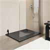 DEGHI Piatto doccia 70x90 cm ultraslim in mineralmarmo nero effetto pietra - Goto