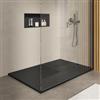 DEGHI Piatto doccia 70x100 cm ultraslim in mineralmarmo nero effetto pietra - Goto