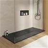 DEGHI Piatto doccia 80x180 cm ultraslim in mineralmarmo nero effetto pietra - Goto