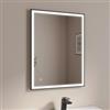 DEGHI Specchio led 60x80 cm luce fredda con accensione touch nero - Atego