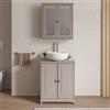 DEGHI Mobile bagno portalavabo 60 cm con 2 ante tortora - Balmaz