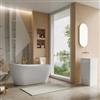 DEGHI Vasca freestanding 160x72h cm in acrilico bianco lucido - Eryndor