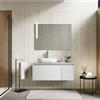 DEGHI Mobile bagno sospeso 100 cm con cassetto e anta bianco opaco con top - Edith