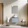 DEGHI Mobile bagno sospeso 60 cm con cassetto carta da zucchero e top - Edith