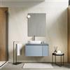 DEGHI Mobile bagno sospeso 80 cm con cassetto e anta carta da zucchero con top - Edith
