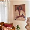 DEGHI Decorazione da parete 70x100h cm tela dipinta marrone e multicolore