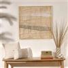 DEGHI Decorazione da parete 80x80h cm in corda intrecciata beige e verde