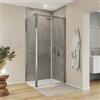 DEGHI Box doccia 80x100 apertura saloon con vetro trasparente 200h - Endys