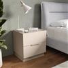 DEGHI Set 2 comodini 50x52h cm con 2 cassetti soft close cashmere - Zeal