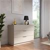 DEGHI Cassettiera 110x83h cm con 3 cassetti soft close cashmere - Zeal