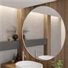 DEGHI Specchio bagno 120 cm con cornice in alluminio champagne - Talas