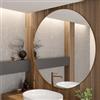 DEGHI Specchio bagno 130 cm con cornice in alluminio bronzo spazzolato - Talas
