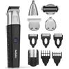 BABYLISS Regolabarba e capelli BABYLISS MT812E, 6 pettini distanziatori, 5 livelli di taglio, Wet & Dry, Accumulatore, Autonomia 240 min, NERO/ARGENTO