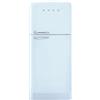 SMEG FAB50RPB5, Capacità netta totale 524 l, Rumorosità: 41 dB(A), 2 ripiani, Dimensioni: L 79,6 cm A 192,1 P 80,5 cm, Azzurro, Classe E