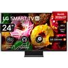 LG Smart webOS 24LB70006LA TV LED, SMART TV, 24 ", Full-HD, Processore a5 AI 4K Gen9, Charcoal Black, Classe E