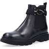 Galieti Stivaletti in pelle con inserto in cavallino e tacco 4cm