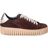Le Serpentini Sneakers in pelle scamosciata con suola 4 cm