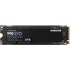 ‎Samsung Memorie Samsung Memorie MZ-V9E2T0BW 990 EVO SSD Interno da 2TB, PCIe 4.0 x4 / 5.0 x2 NVM