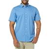 Amazon Essentials Uomo Camicia in Popeline a Maniche Corte Slim