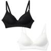 Amazon Essentials Reggiseno per Allattamento in Microfibra Effetto Pesca Donna, Confezione da 2