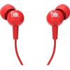 JBL Auricolari con cavo, jack da 3,5 mm, JBL C100Si, rossi