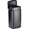 DIRT-DEVIL Cestino a pedale Dirt Devil 20L - Cestino da cucina con chiusura ammortizzata - Cestino in acciaio inox - Cestino interno rimovibile - 30 x 29 x 52,5 CM - Nero