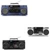 MEDION® Registratore a cassette MEDION P66538 (ghetto blaster retrò con lettore CD, anni '80, grande, USB, SD, CD, cassetta MC, antenna telescopica radio DAB+, Bluetooth, piastra per cassette, funzione di registrazione, funzionamento a batteria)