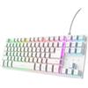 Trust Tastiera TKL Trust GXT 833W Thado White