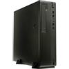 Merkloos Case per PC Micro ATX, nero e grigio, ideale per l'ufficio