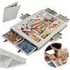 Merkloos Tavolo per puzzle da 1000 pezzi, inclinabile, con 6 cassetti, dotato di supporto e copertura, ideale per adulti