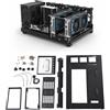 Merkloos Case per PC ATX, telaio aperto per computer, ideale per PC da gaming, realizzato in lamiera d'acciaio