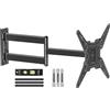 Merkloos Supporto a parete per TV, 797 mm, per schermi da 26-65 pollici, standard VESA 400x400 mm, capacità massima di 45 kg, ideale per l'installazione ad angolo