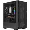 Merkloos Case per PC da gaming, formato mini tower, compatibile con schede madri Micro-ATX, con pannello laterale in vetro temperato, dotato di ventola da 120 mm, ideale per gaming