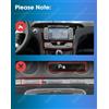 Selius Autoradio Double Din - Schermo touchscreen da 9 pollici - Potenza 4x45W - Sistema Android 13 - Compatibile con Ford C-Max