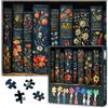 Merkloos Puzzle da 1000 pezzi, con motivi floreali botanici, dimensioni 70 x 50 cm, ideale per giochi in famiglia