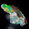 AK GEMS AND JEWELLERY Pietra Opale Nera Grezza Naturale Ethiopian Fire Opal 17 Ct 32x16 mm