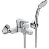 Ideal Standard BC676AA Alpha Miscelatore esterno vasca doccia, con accessori, cromato