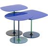 KARTELL set da 3 tavolini THIERRY - 4043-BL
