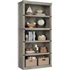 Garvee Scaffale a 5 livelli in stile rustico per ufficio e casa, libreria in legno robusto e aperto, ideale per libri pesanti e organizzazione, disponibile in grigio, vintage o ciliegio