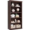 Garvee Scaffale a 5 livelli in stile rustico per ufficio e casa, libreria in legno robusto e aperto, ideale per libri pesanti e organizzazione, disponibile in grigio, vintage o ciliegio