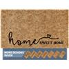 Barnyard Designs Zerbino con scritta in inglese Home Sweet Home, tappeto antiscivolo per interni ed esterni, tappetino di benvenuto per porta d'ingresso esterno, ingresso per casa, decorazione per