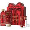 Bottega Verde - Cofanetto Regalo Armonia di Natale, con 4 Prodotti Corpo | Set con Bagnodoccia 250 ml, Latte Corpo 150 ml, Crema Mani 30 ml e Balsamo Labbra, Note di Fiori d'Inverno e Spezie Ambrate