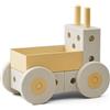 MODU 3 in 1 Baby Walker Sand Grey/Honey Yellow - Carrello da corsa, carriola + poggiapiedi e altro ancora - Nuovo - bel regalo sostenibile con molte possibilità di gioco