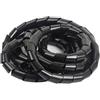IXMLDAXD protezione a spirale, Copritubo protettivo for cavo a spirale da 3 metri, con fascia nera(4mm tube diameter)